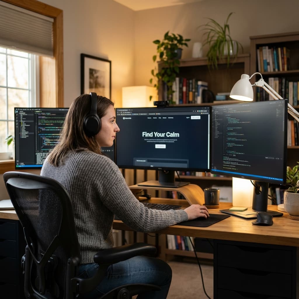 Developer working on W Code